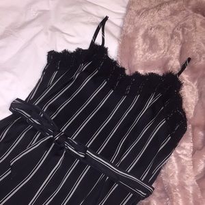 Black & White Striped Who What Wear Slip Dress